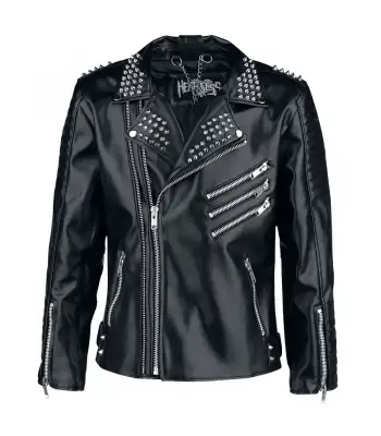 Gothic leather outlet jacket mens